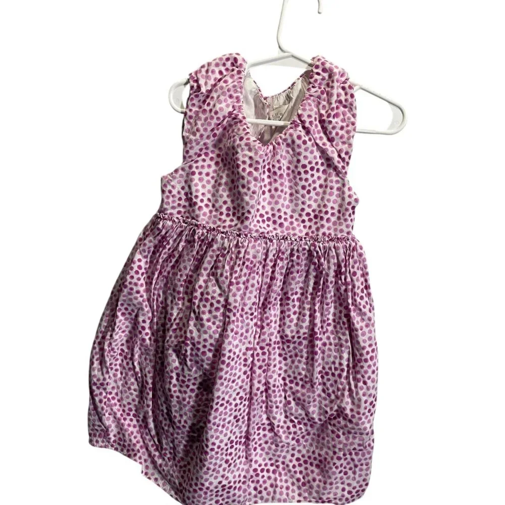 Crewcuts‎ Girls Pink Polka Dot Sleeveless Dress Size 4